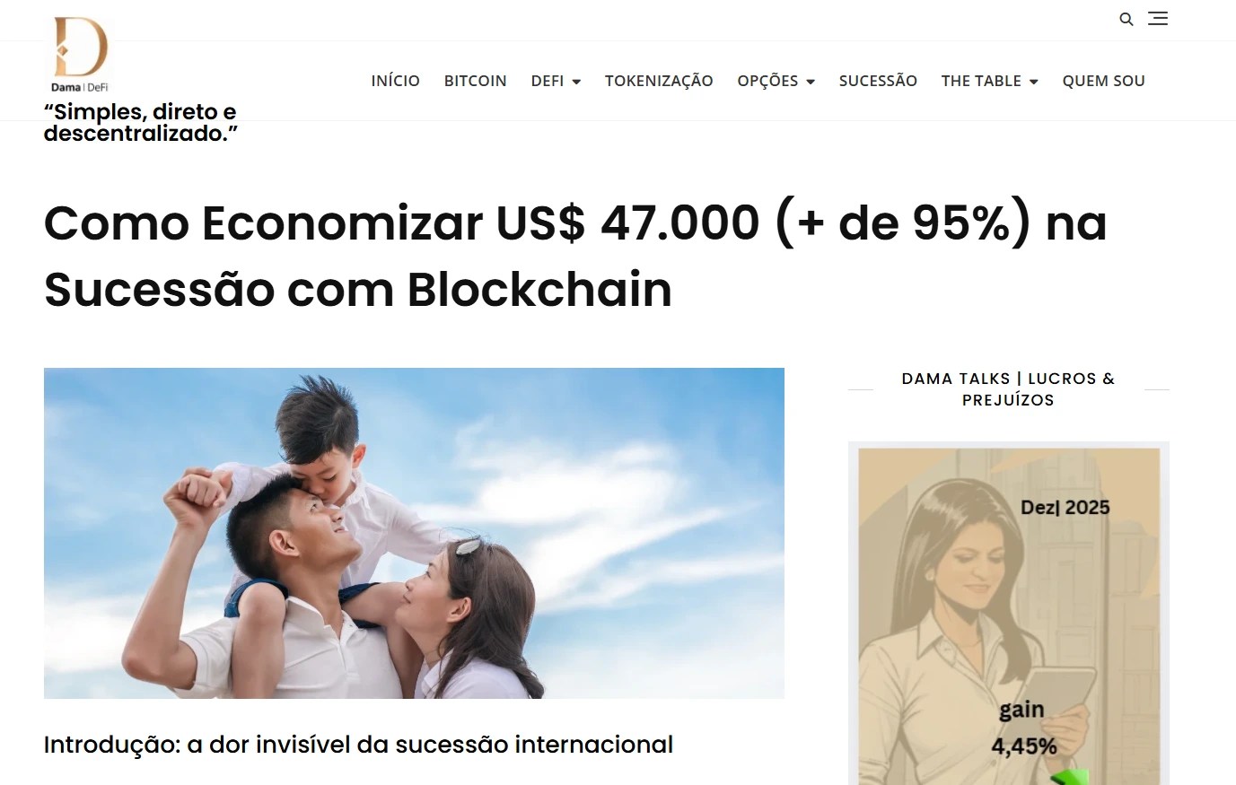 Família reunida representando planejamento sucessório e proteção patrimonial, ilustrando economia de custos na sucessão com uso de blockchain e Bitcoin